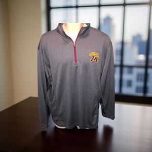 Knights Apparel  MN Gophers Lightweight 1/4 Zip Shirt Size Medium ￼